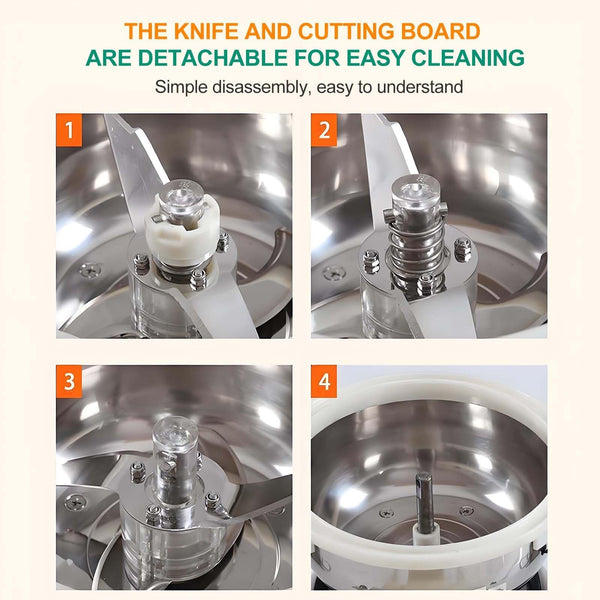 Commercial Food Chopper Electric Vegetable Chopper Food Processor Kitchen Auto