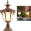 Modern Pillar Light Outdoor Garden Gate Post Lamp Yard Glass Lantern Lighting AU