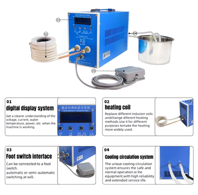 3000W Induction Heater Metal Melting Furnace Gold Jewellery Melting Tool AU