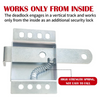 Heavy Duty Garage Door Lock Slide Latch Galvanized Steel for Most Garage Door AU