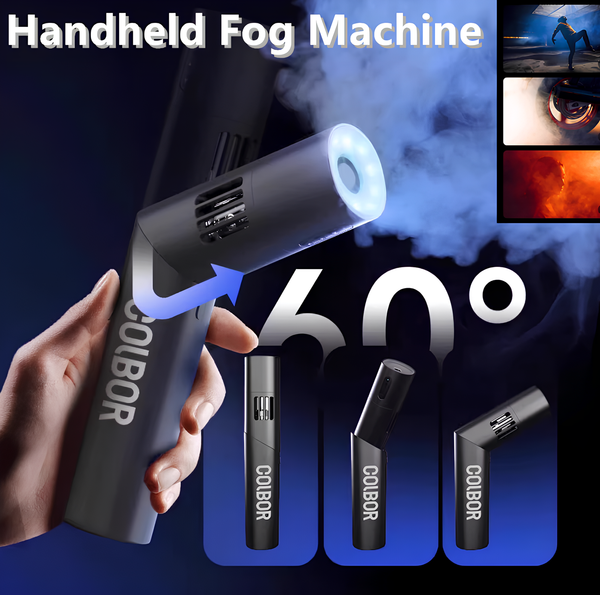 Handheld Fog Machine Smoke Machine RGB LED Dust Cloud Effect Wireless Control