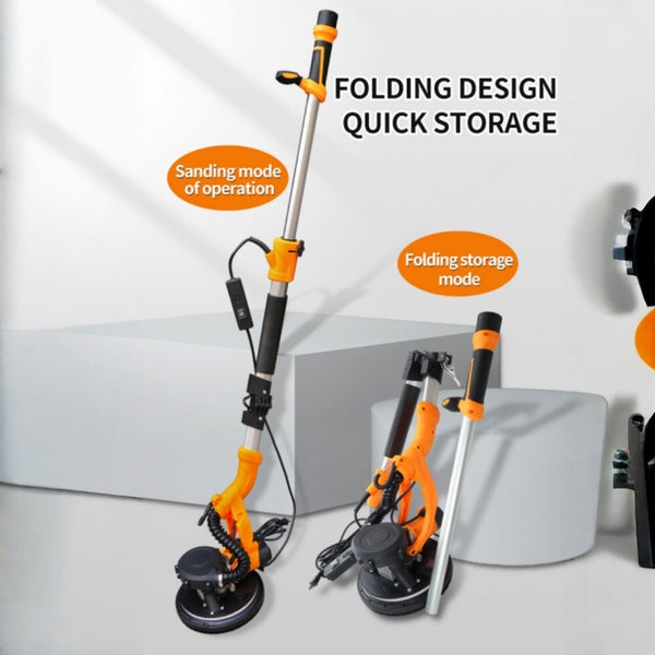 1200W Electric Drywall Sander Foldable Dust Free Wall Sander with Vacuum Bag