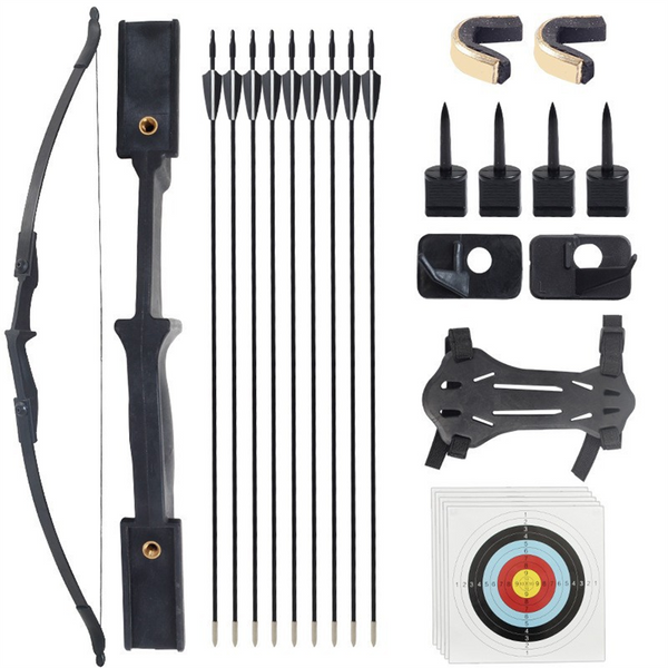53" Archery Takedown Recurve Bow Set 40lbs Hunting Bow Arrows Target Shooting AU