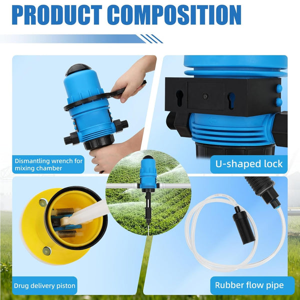 Fertilizer Injector Chemical Proportioner Dosing Device Proportional Pump