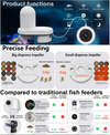 Automatic Fish Food Feeder Smart HD Camera Phone Control Tank Pond Dispenser