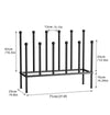 6 Pairs Metal Boot Rack Long Boots Shoes Holders Free Standing Organizer Hallway