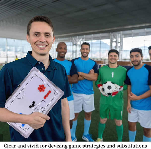 Magnetic Soccer Football Coach Board Portable Clipboard Tactical Board Kit
