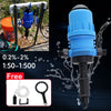 0.2%~2% Automatic Fertilizer Injector Water Powered Dosing Pump 3/4" Adjustable