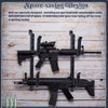 2Pack Metal Gun Racks Adjustable Wall-mounted for Two-gun Tools Cars Rear Window