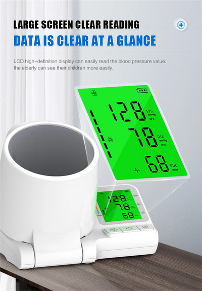 Automatic Blood Pressure Monitor Upper Arm Electronic Sphygmomanometer BP LCD