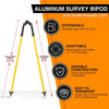 107-180cm Surveying Pole Thumb Release Bipod For Prism Pole Leveling Rod Survey