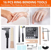 16pcs Ring Bending Tools Heavy Duty Ring Bender with Jewelry Spoon Making Tool