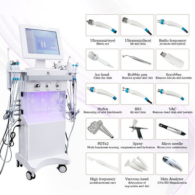 15In1 Hydra Spa Facial Beauty Machine Hydro Dermabrasion Skin Analyzer Face Care