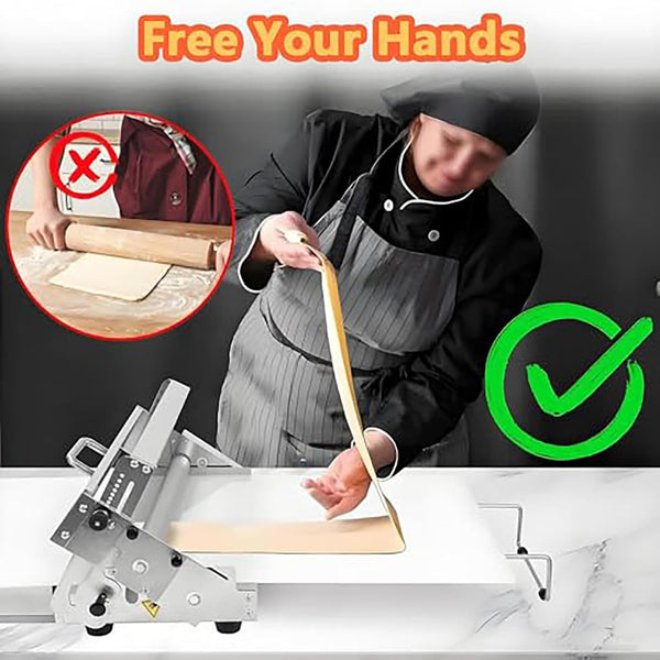 Manual Dough Sheeter Roller Machine Commercial Folding Dough Maker 1-25mm Thick