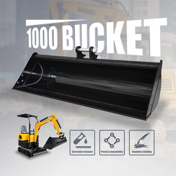 1000mm Mini Excavator Flat Backhoe Bucket Digging Bucket Small Digger Bucket AU