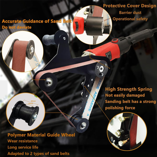 220V Pipe Tube Polisher Sander Belt Sander Grinder Machine w/50pcs Sanding Belts
