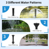 1000L/H Large Water Fountain Pump Pond Pump Fountain Kits Adjustable Water Flow