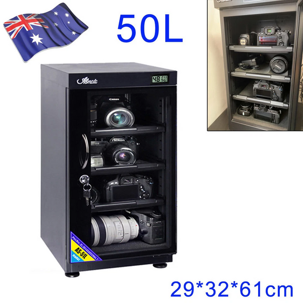 50L Camera Lens Digital Dehumidify Dry Box Electronic Equipment Storage Cabinet