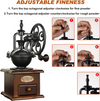 Vintage Style Manual Coffee Grinder Cast Iron Handmade Retro Coffee Mill Grinder