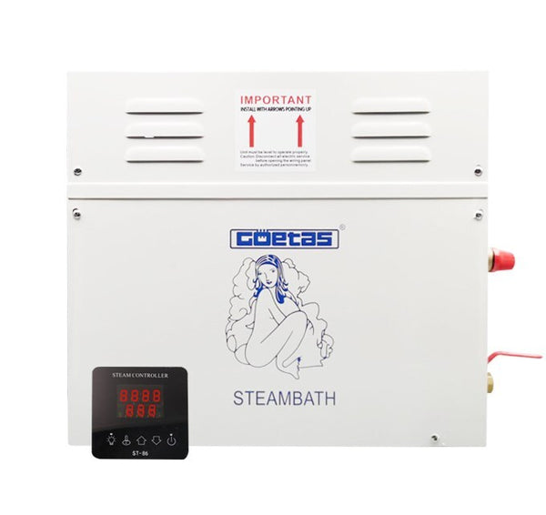 9KW Steam Generator Machine Auto Drain Sauna Bath Shower Heating for Space 9m³