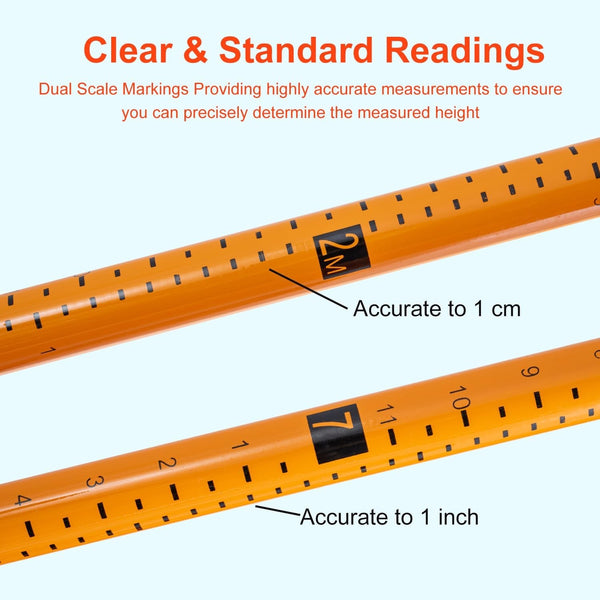 Load Height Measuring Stick Adjustable Pole Non-Conductive for Truck Trailer