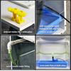 Airbrush Spray Booth with Water Curtain Portable Paint Booth 80w Fan LED Light