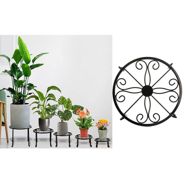 5 Pack Plant Stand Heavy Duty Outdoor Indoor Flower Pots Holder Metal 5 Sizes AU