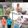 Stair Handrail Railings 1 to 4 Steps Black Metal Adjustable Safety Hand Rail Kit