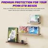 Premium Acrylic Display Case Pokemon Elite Trainer Box Booster Box Magnetic Lid