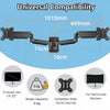 Double Monitor Arm Fully Adjustable Dual Monitor Wall Mount For 13''to32" Screen