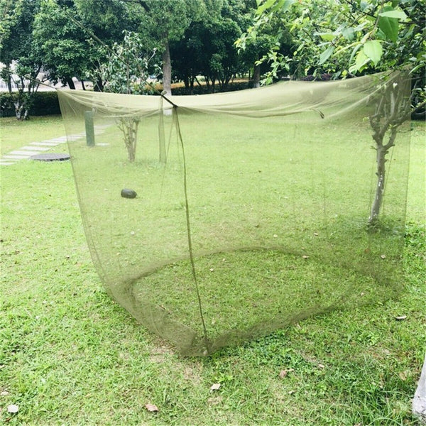 Camping Mosquito Net Portable Summer Mesh Tent Army Green 200x90x180cm