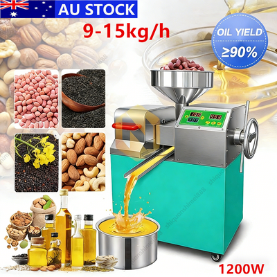 Fully Automatic Oil Press Machine 9-15kg/hCold & Hot Adjustable Oil Extractor
