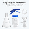 Lab Vacuum Filtration Distillation Apparatus 1000ML Filtering Flask 300ml Funnel
