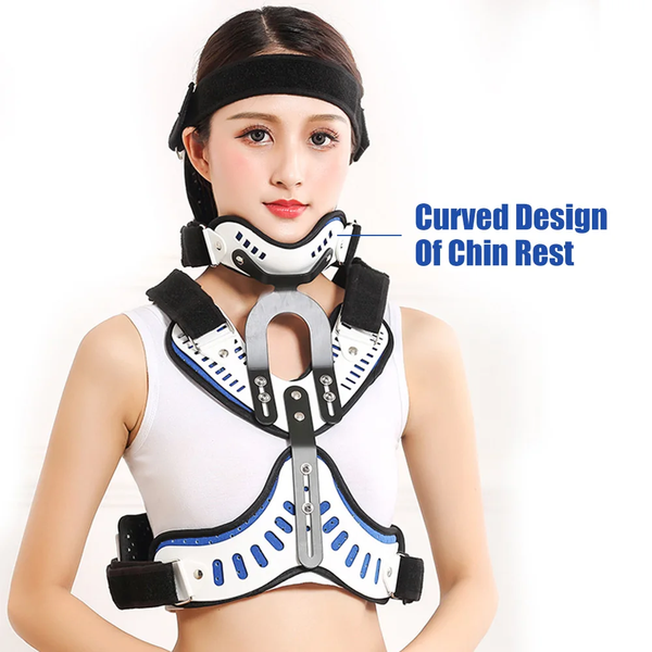 Cervical Thoracic Orthosis Support Brace Spine Stretching Corrector Breathable