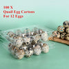 100 Pcs Quail Egg Cartons Square Dozen Egg Boxes 3x4 Holds 12 Count Thickened AU