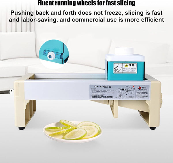 Fruit Vegetable Slicer Tomato Lemon Cutter Slicing Machine Home & Commercial New