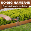 6 Landscape Garden Lawn Edging Border Pre-Rusted Plant Grass Steel Barrier Fence