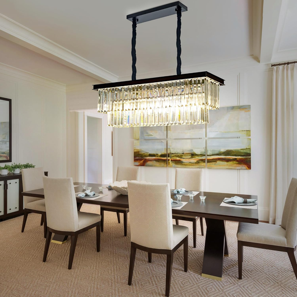 Luxury American Retro Crystal Pendant Lights Ceiling Light Deco Fixture 3 Colors