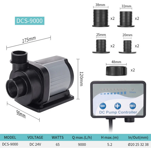 Submersible Water Pump Koi Pond Aquarium Fish Tank Garden Fountain Fall Filter