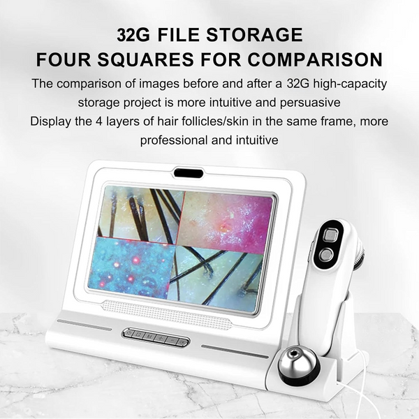 11 Inch LCD Scalp Skin Hair Follicle Detector HD Visual Skin Analyzer 50x/200x