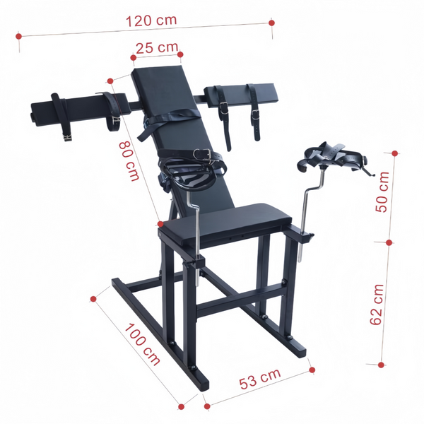 Bondage Training Chair Sex Machine Toy Sex Furniture Steel Frame Restraint Tool