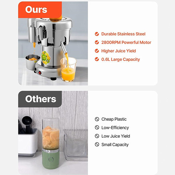 Juice Extractor Electric Centrifugal Juicer Machine Heavy Duty Commercial Juicer