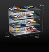 1:64 Scale Diecast Model Car Display Case with USB Light for Hot Wheels Matchbox
