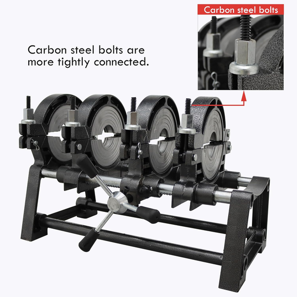 4 Clamp Pipe Fusion Welder HDPE PPR Plastic Welding Butt Fusion Machine 63-200mm