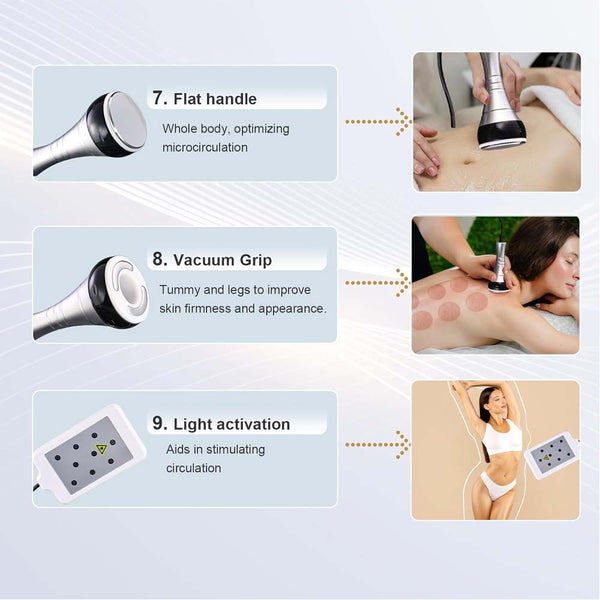 9in1 Ultrasonic Cavitation Machine Home Facial & Body Care Device Body Machine
