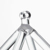 Quartz Crystal Pyramid Sound Healing Singing Clear Pyramid Triangle Crystal 8in