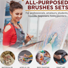 13PCS Artist Paint Brush Set for Oil Acrylic Watercolour Face Rock Long Handle