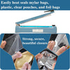 200/300/400mm Impulse Heat Sealer Plastic Bag Sealing Machine Metal Bag Sealer