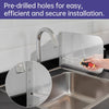 Kitchen Sink Splash Guard Kit for Kitchen Bathroom Waterproof Wall Mounted Guard