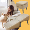 2-in-1 Ottoman Design Dog Ramp Split Dog Staircase Ramp For Dogs Cats Nonslip